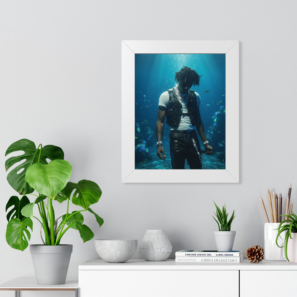Underwater NBA YoungBoy Framed Poster