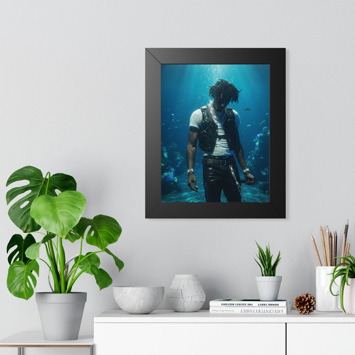 Underwater NBA YoungBoy Framed Poster